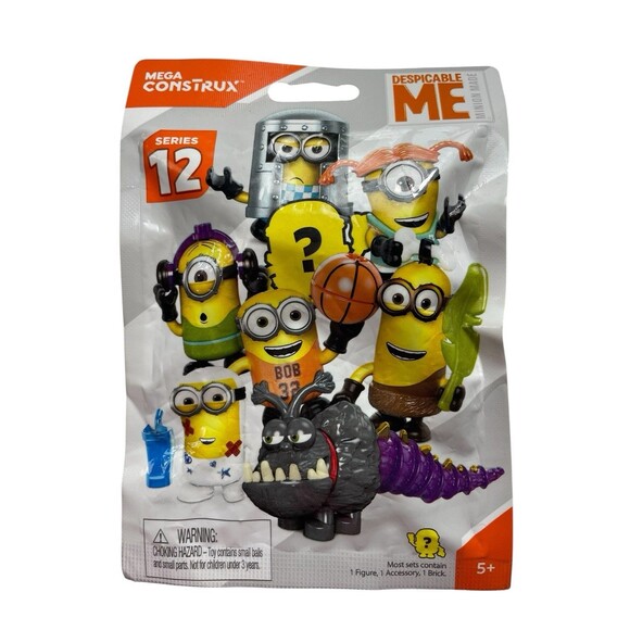 DESPICABLE ME Mineez Minions Lot Blind Bags Glow In Dark Heros Mega Construx New - Picture 2 of 10